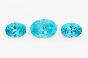 Голубой Циркон комплект 2,50 карат