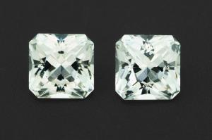 Парный Данбурит 5,15 карат Радиант